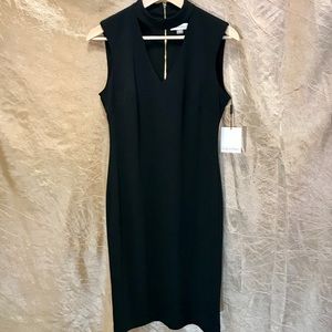 Calvin Klein Women's Sleeveless Sheath Dress Black